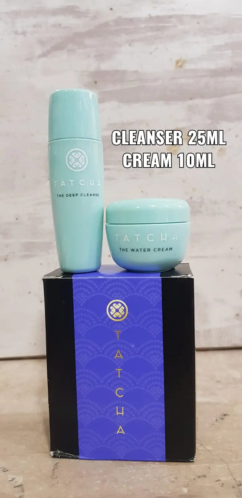 Tatcha Water Cream & Deep Cleanse Mini Travel Set Combo